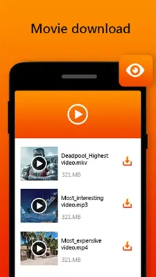 Video Downloader 2018 android App screenshot 1